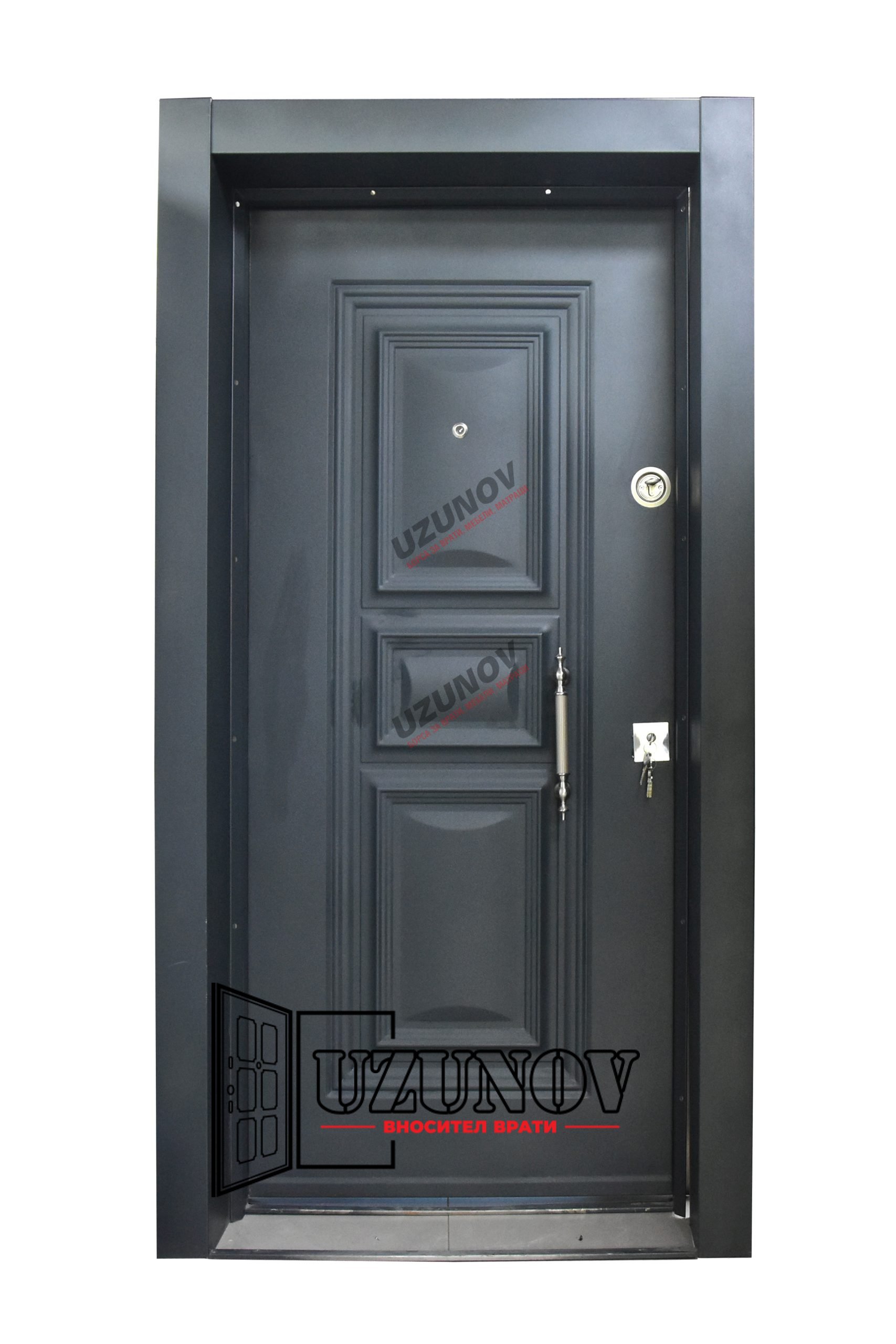Блиндирана врата Композит Антрацит 1 - Image 2